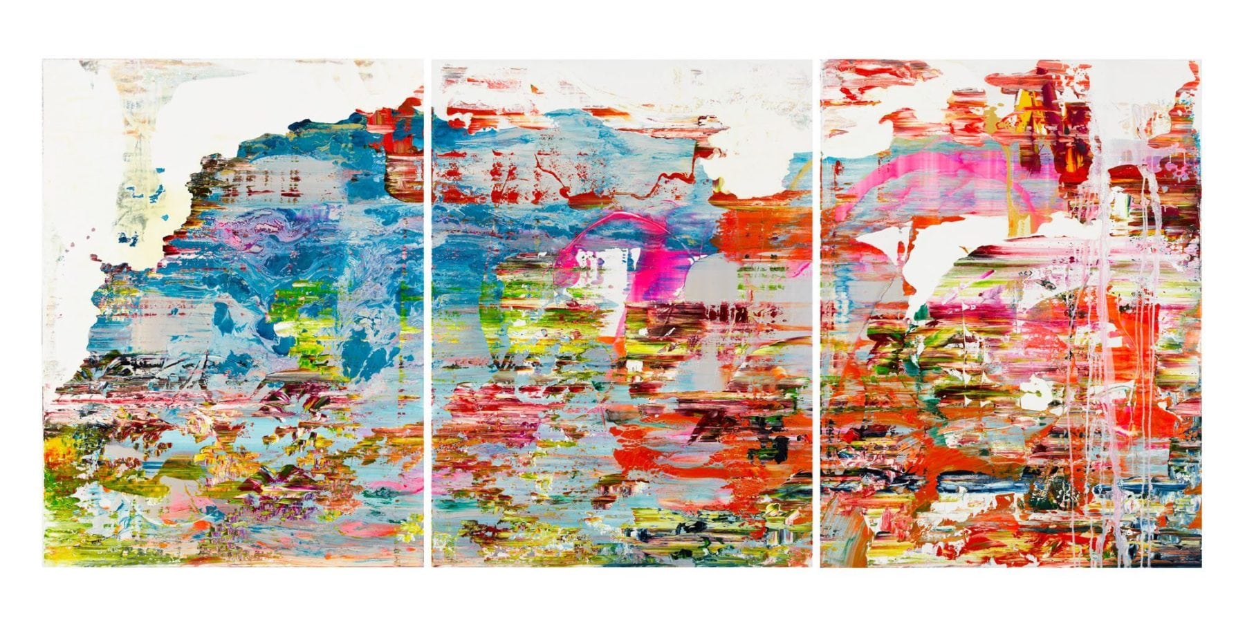Jessica_Zoob_RecklessTriptych_Mixed_media_oil_on_canvas_270x90cm