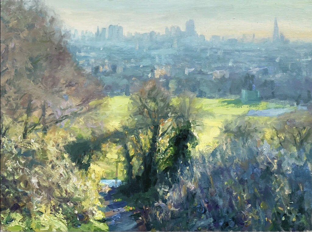 View Over London From Parliament Hill, Hampstead Heath