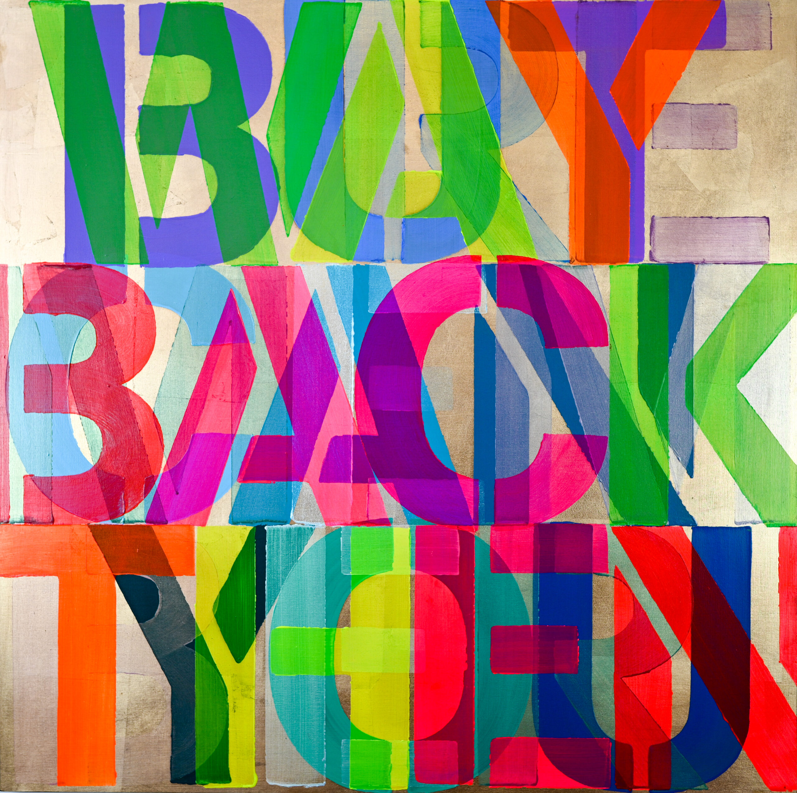 can you remember, 76x76x2cm, gold leaf and acrylic on papnel, 2023, rise