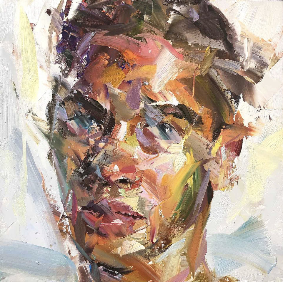 5-No one ever said it was going to be easy oil on board 32cm x 32cm 2019 for email