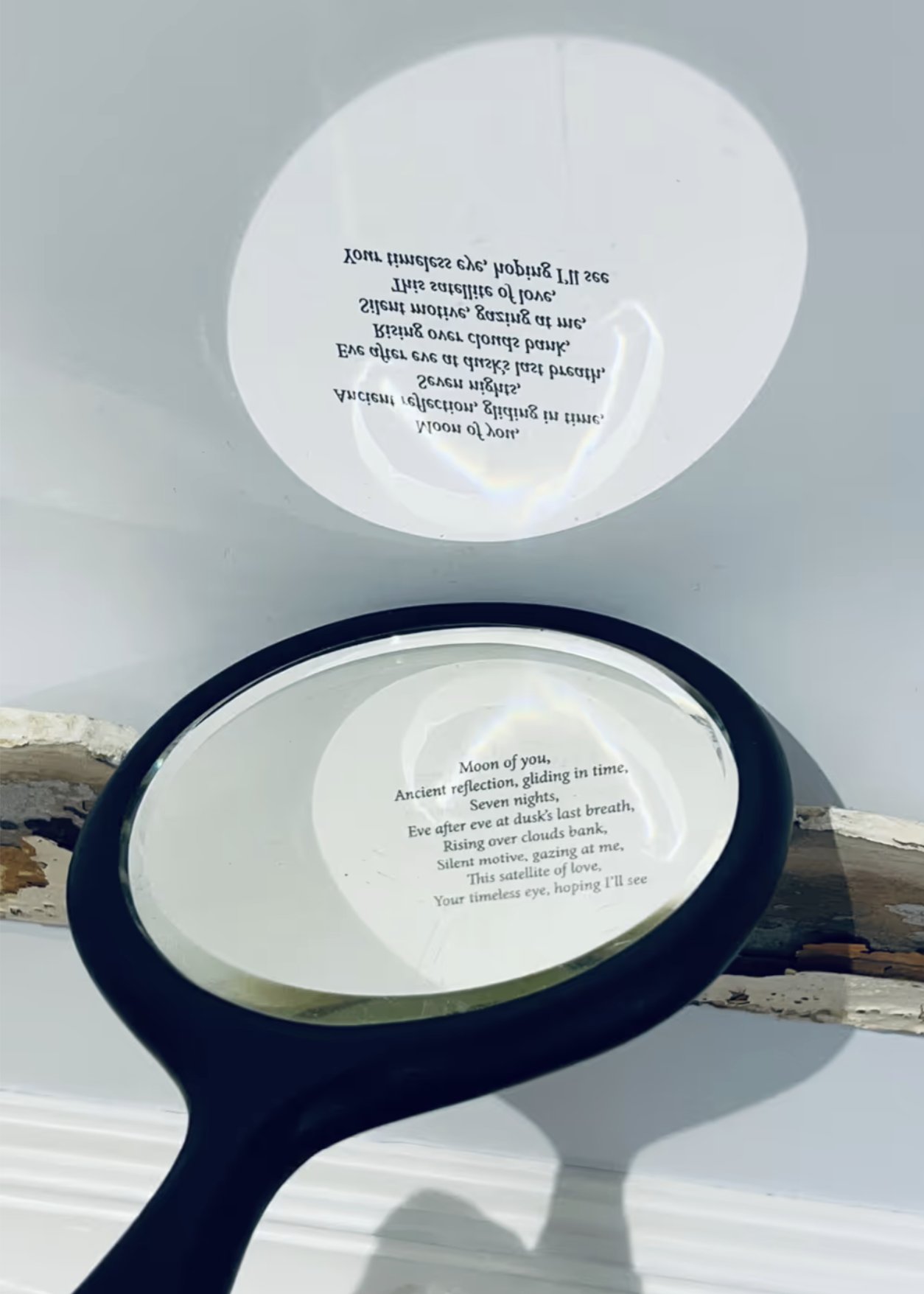 Moon Of You - Wood, Antique Mirror - 72 x 55 x 10cm 4