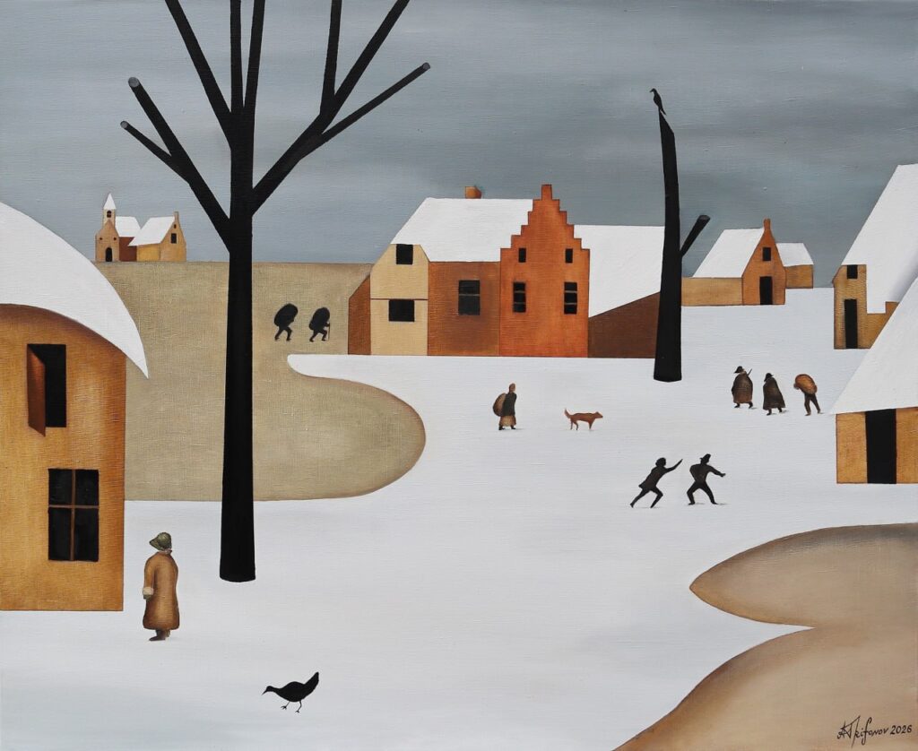 The Netherlands in snow